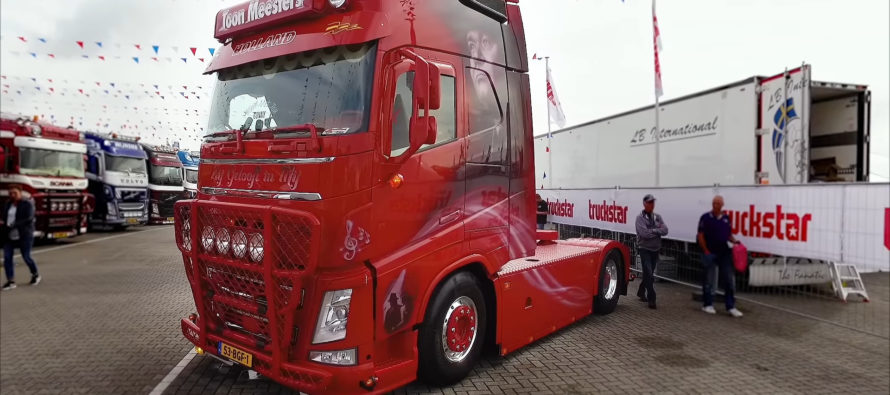 Φορτηγό της Volvo αφιερωμένο σε έναν τραγουδιστή (video)