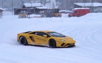 Οι Lamborghini Huracan και Aventador S γλιστρούν στο χιόνι (video)