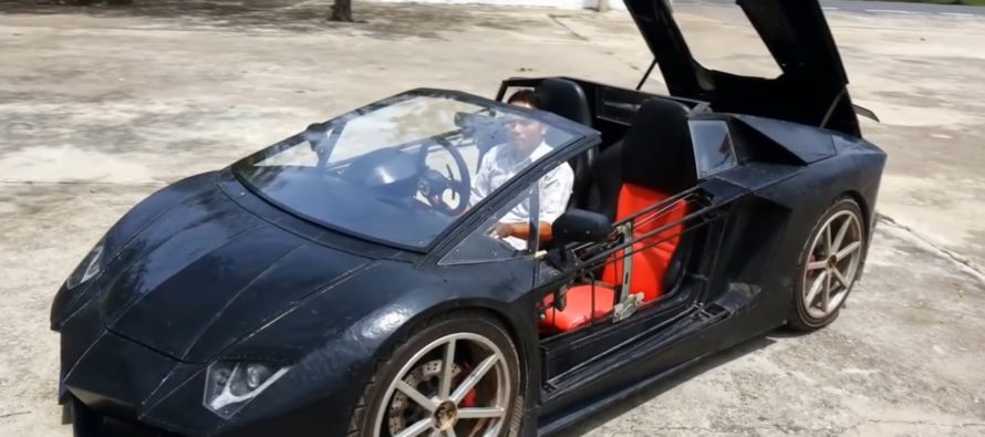 Lamborghini Aventador Roadster με κινητήρα μοτοσικλέτας (video)