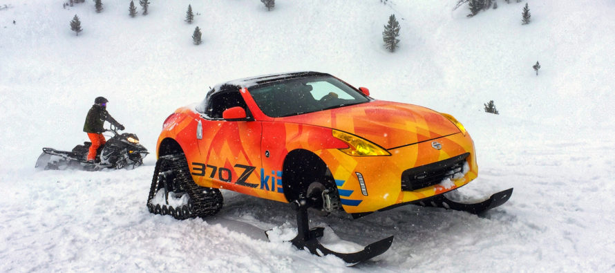 Το Nissan 370Z κάνει σκι στο βουνό (video)