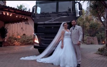 Δώρο γάμου έγινε ένα φορτηγό της Volvo (video)