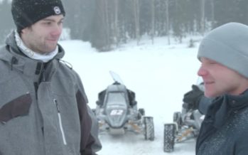 O Βαλερί Μπότας και ο Νίκλας Γκρόνχολμ οδηγούν στο χιόνι (video)