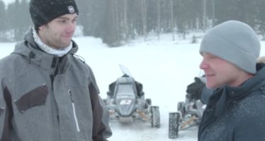 O Βαλερί Μπότας και ο Νίκλας Γκρόνχολμ οδηγούν στο χιόνι (video)
