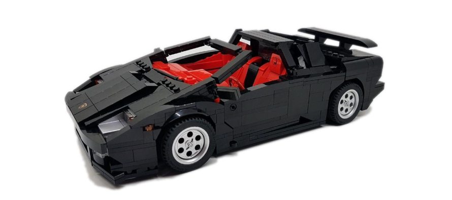 Ακριβέστατο αντίγραφο της Lamborghini Diablo από Lego