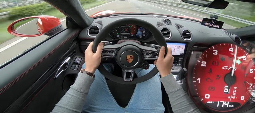 Η Porsche 718 Cayman GTS πιάνει 294 χλμ./ώρα σε αυτοκινητόδρομο (video)