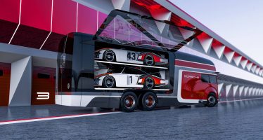 Ένα εντυπωσιακό φορτηγό για τη μεταφορά αγωνιστικών Porsche