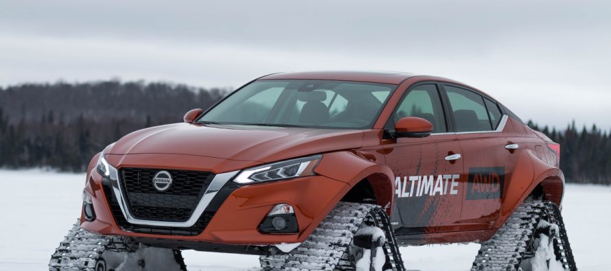 Τετρακίνητο και με ερπύστριες το Nissan Altima (video)