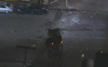 Από τον τρίτο όροφο έπεσε μια Mercedes G-Class (video)