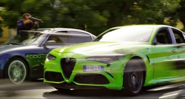 Καταδίωξη μιας Alfa Romeo Giulia που φωσφορίζει (video)