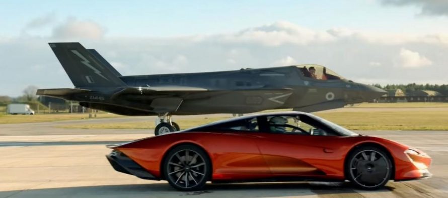 Κόντρα της McLaren Speedtail με μαχητικό αεροσκάφος (video)