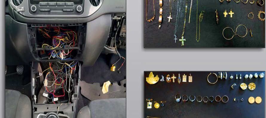 Βρέθηκαν κλεμμένα κοσμήματα σε κρύπτη αυτοκινήτου