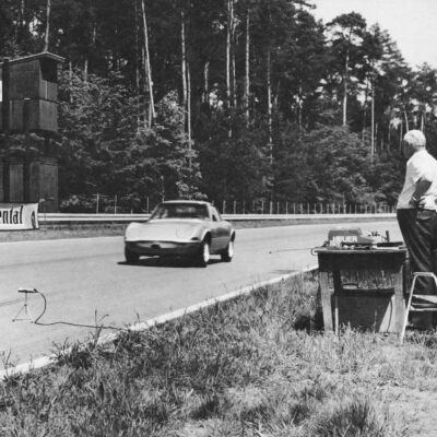 Hockenheimring, 17./18 Mai 1971. Georg von Opel im Opel Elektro GT