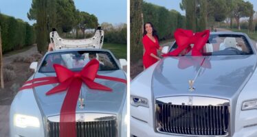 «Δωράρα» Χριστουγέννων στον Κριστιάνο Ρονάλντο μια Rolls Royce (video)