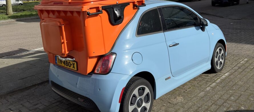 Για τα σκουπίδια το ηλεκτρικό Fiat 500e;