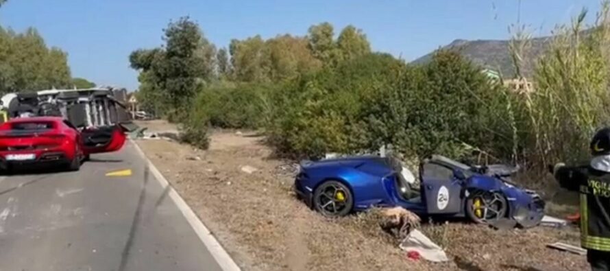 Απανθρακώθηκαν επιβάτες Ferrari σε σύγκρουση με Lamborghini – Κάμερα κατέγραψε τη φονική προσπέραση (φωτογραφίες & βίντεο)