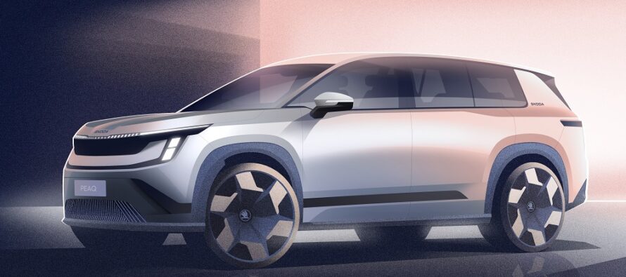 Skoda Peaq: Τα πρώτα σκίτσα του νέου ηλεκτρικού επταθέσιου SUV